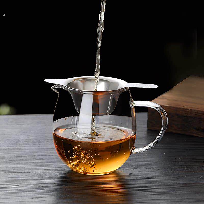 迷你公道杯玻璃茶道喝茶茶海纯手工高硼硅特厚耐热精致分茶器