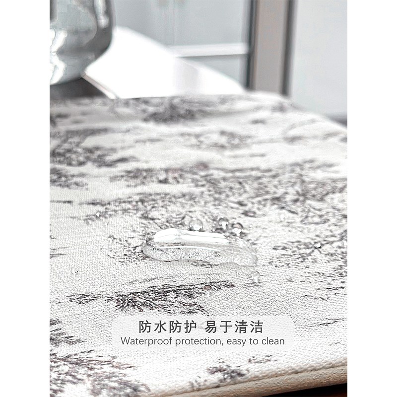 和庭中古风餐厅桌旗高级感法式复古防水长条台布高端茶几茶席布艺