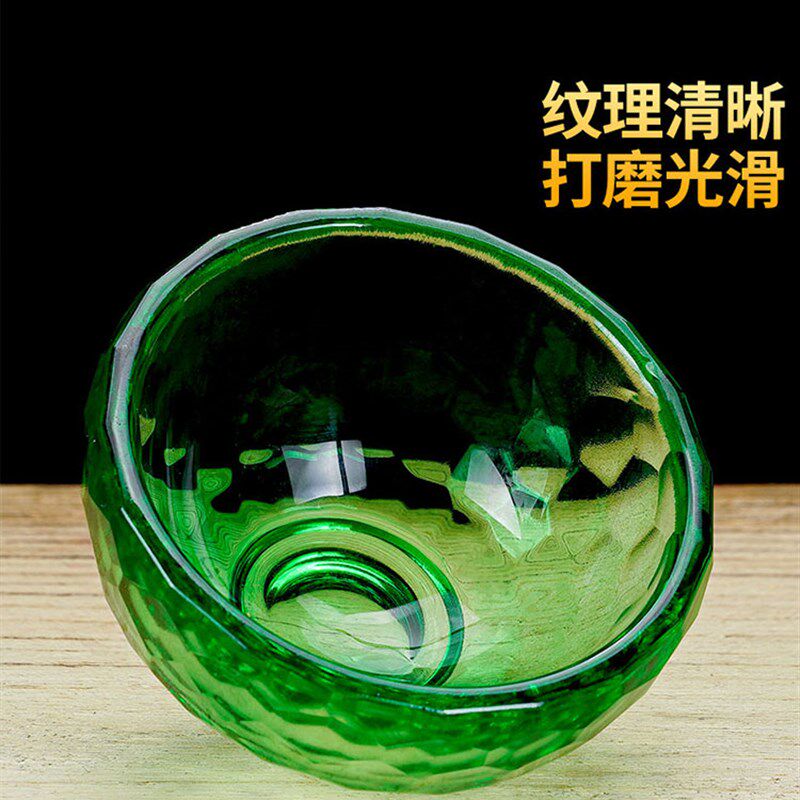 七彩水晶透明玻璃供水碗 藏式水供杯用品杯 观音供水杯用品碗7个