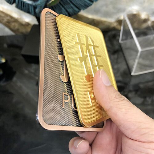 金属推拉牌凹凸门贴锌合金古铜标识牌推拉字门牌金色标识牌仿古复