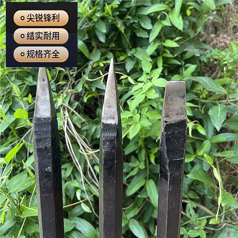 弹簧钢锻打重型铁锹 铲子一体高锰钢竖直锹野外挖土树苗植树铁锹