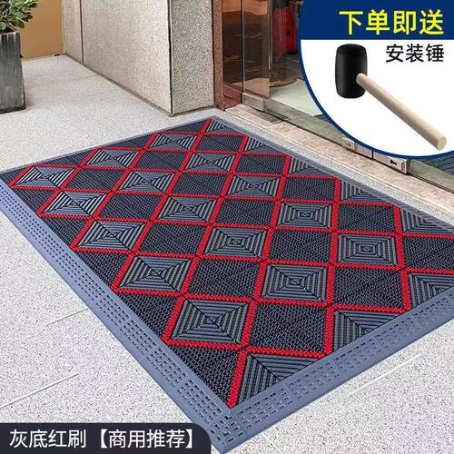 家用入户门地垫酒店商用室外门口进门脚垫除尘拼接三合一防滑地毯