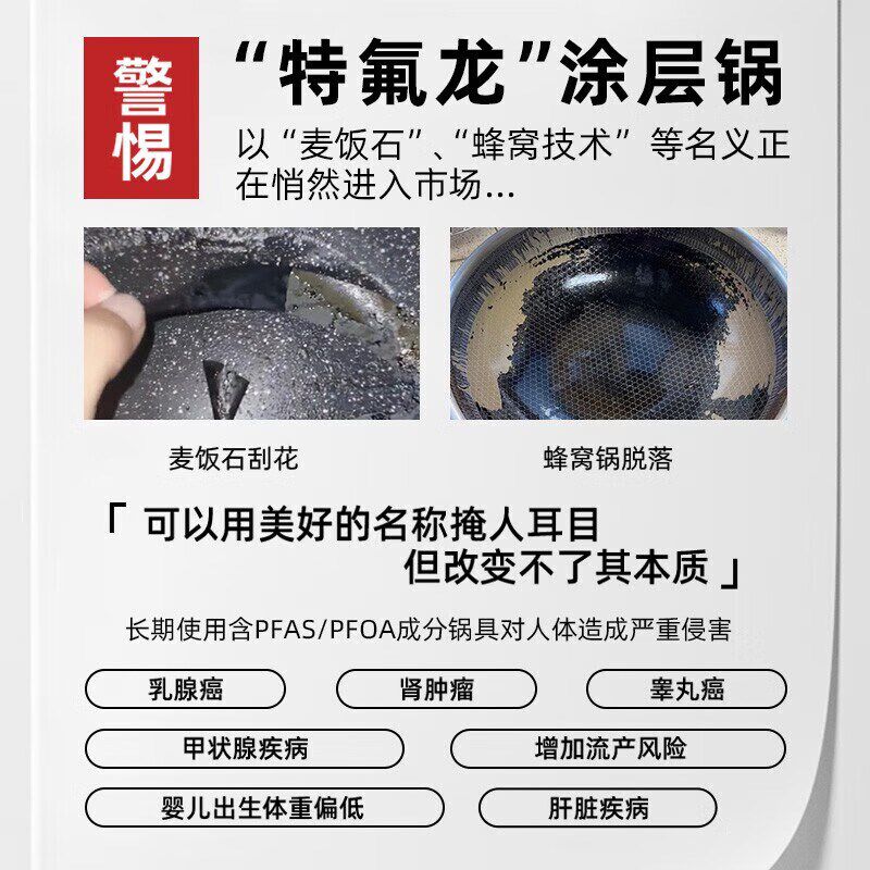 红厨陶瓷不粘锅家用煎炒锅炒菜锅煎牛排平底锅加深不沾锅电磁炉锅