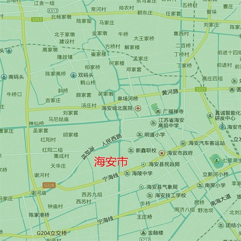 2024新款南通市地图贴图办公室挂图高清防水墙壁贴超大装饰画定制