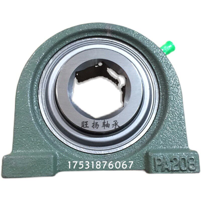 方孔内六角外球面免维护轴承 208 可配P F FL PH PA座 非标内32mm