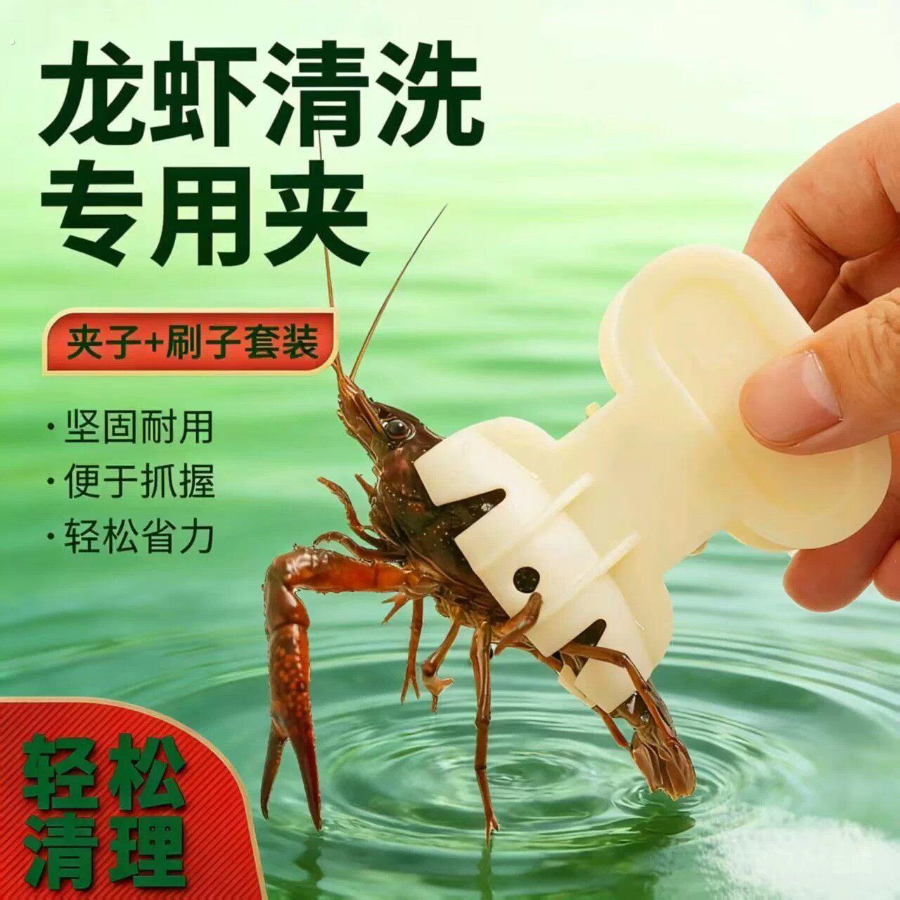 小龙虾清洗套装刷小龙虾专用刷子夹子生蚝螃蟹生蚝多功能清洁工具