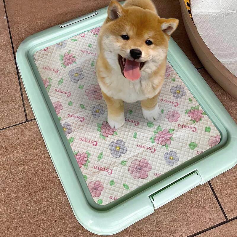 狗厕小型犬幼犬不湿脚防踩狗厕大中型犬平厕盆便盆