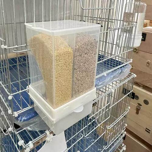 懒人文鸟鹦鹉自动下料器喂食器喂鸟防撒防溅防漏食盒虎皮玄凤牡丹