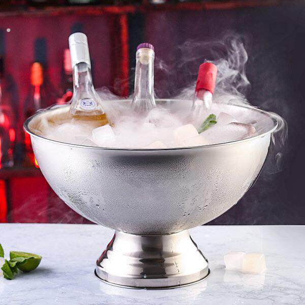 不锈钢香槟盆大冰桶酒吧冰粒冰镇冰酒啤酒红酒冰块冰的桶宾治大号