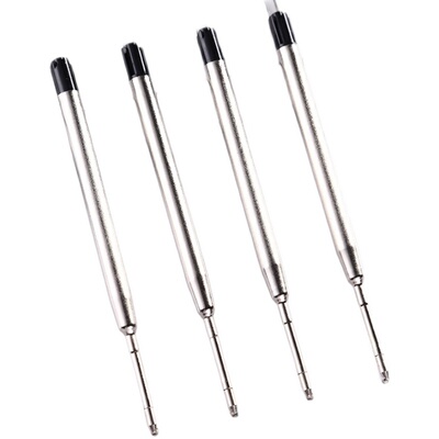 金属铁笔芯欧标g2笔芯长98mm424圆珠笔芯牌克按动旋转通用0.7mm