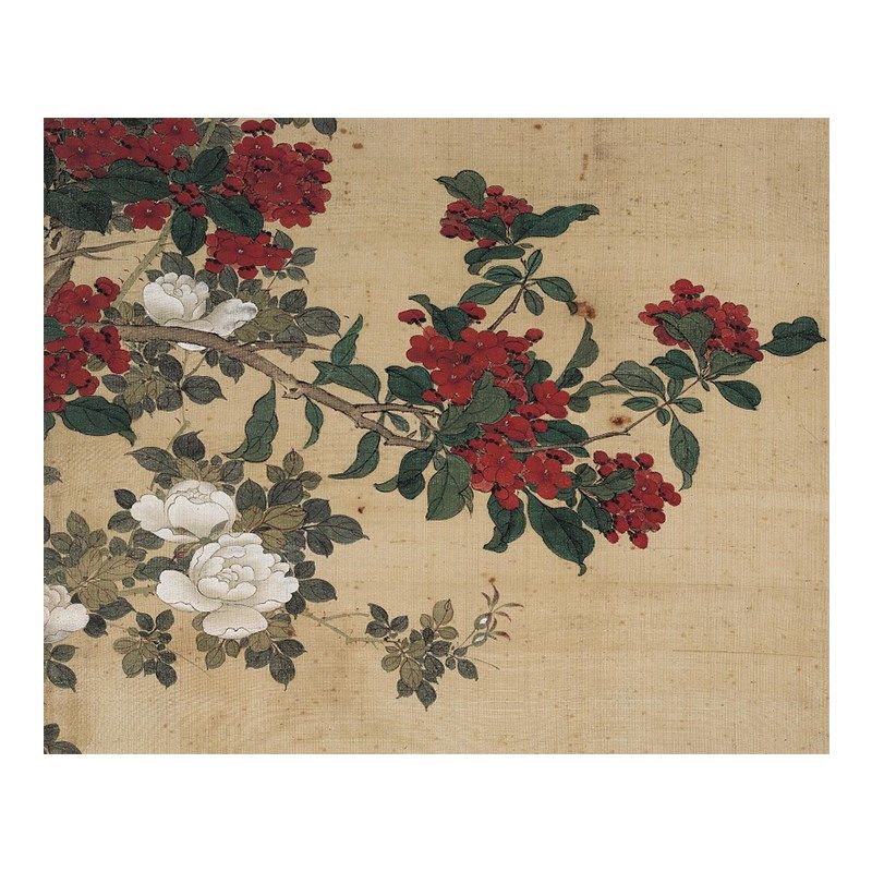 清 陈枚 四季花鸟八条屏 工笔国画立轴竖幅装饰画挂轴装裱展览画