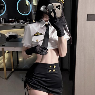 成熟御姐风空姐制服jk性感女警机长上衣ol女装丝袜衬衫职业套装冬