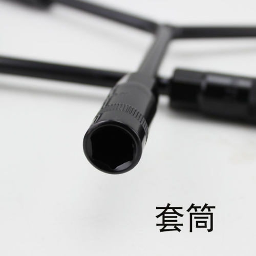 三叉套筒扳手万能加长Y型多功能摩托车三角手动工具套装套管套筒