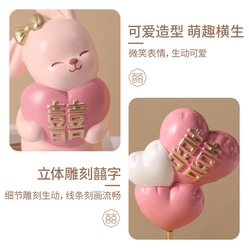 闺蜜新婚结婚礼物送新人新娘可爱情侣摆件创意客厅玄关家居装饰品
