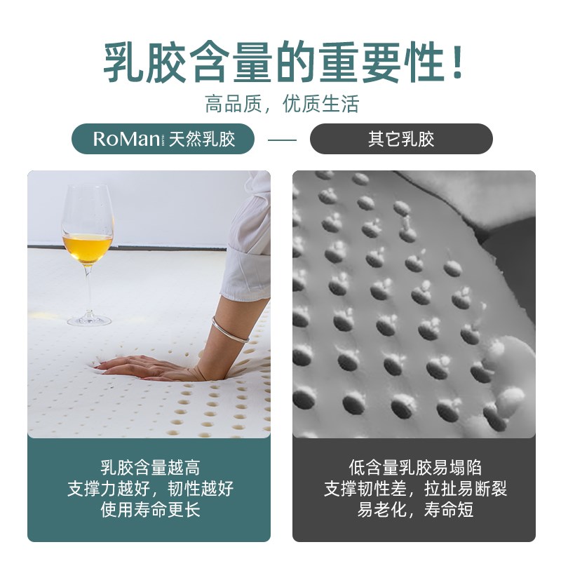 天然乳胶床垫软垫家用卧室榻榻米薄学生宿舍单人橡胶床褥垫可定制