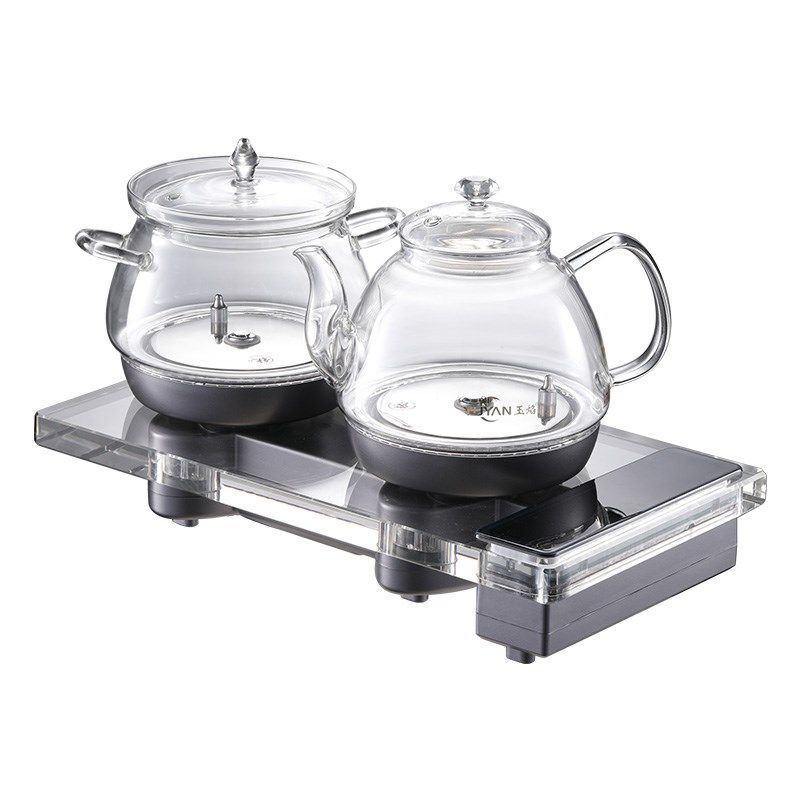 全自动底部上水电热烧水壶茶台嵌入式两用茶艺炉遥控玻璃煮泡茶壶