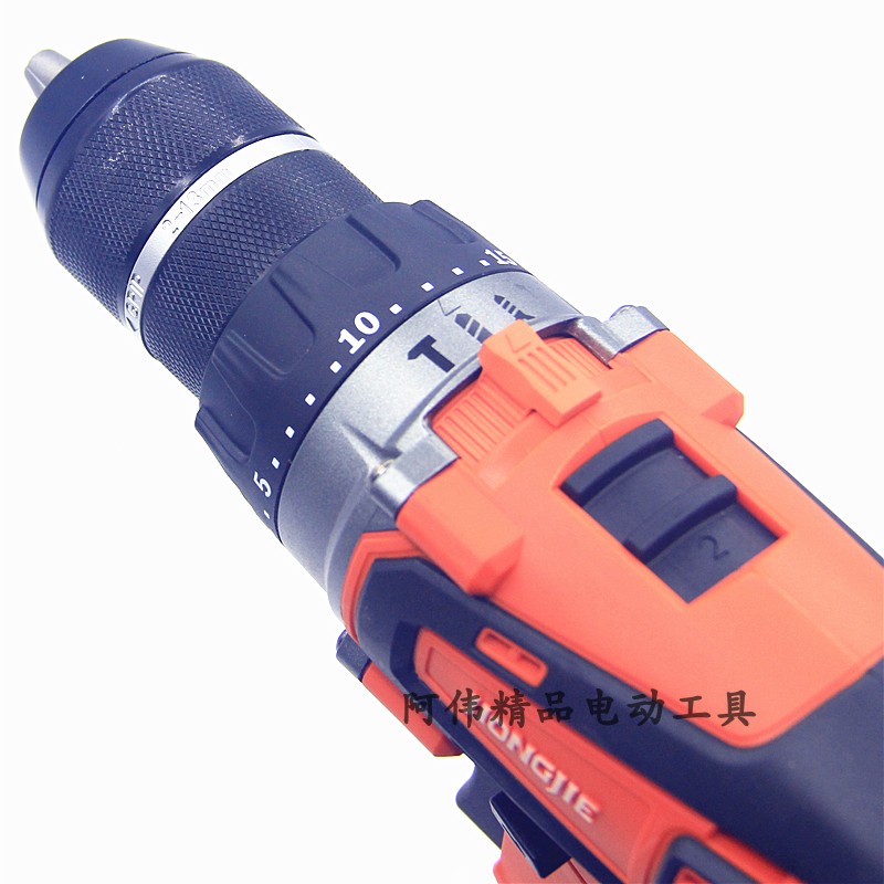 炯杰EC128三功能冲击无刷锂电钻21V/4.0Ah工业级电动螺丝刀明辉