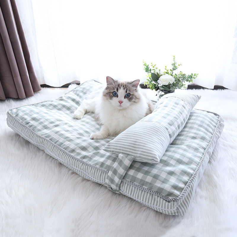 宠物床垫睡觉用可拆洗枕头狗猫垫子四季通用猫咪狗狗睡垫冬季保暖