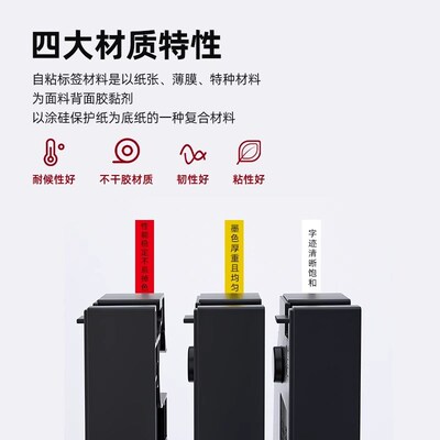 谊和线号机M760/M780色带贴纸号码管打印机打码机贴纸标签纸不干