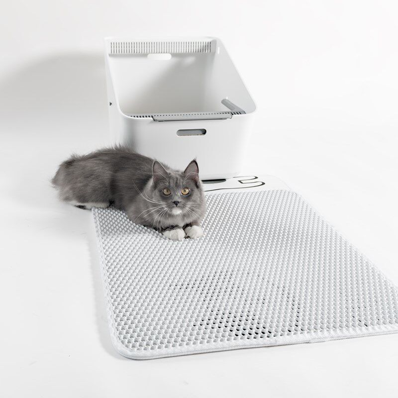 猫咪世界猫砂垫双层过滤防落砂防带出防溅特大型控沙垫猫咪蹭脚垫