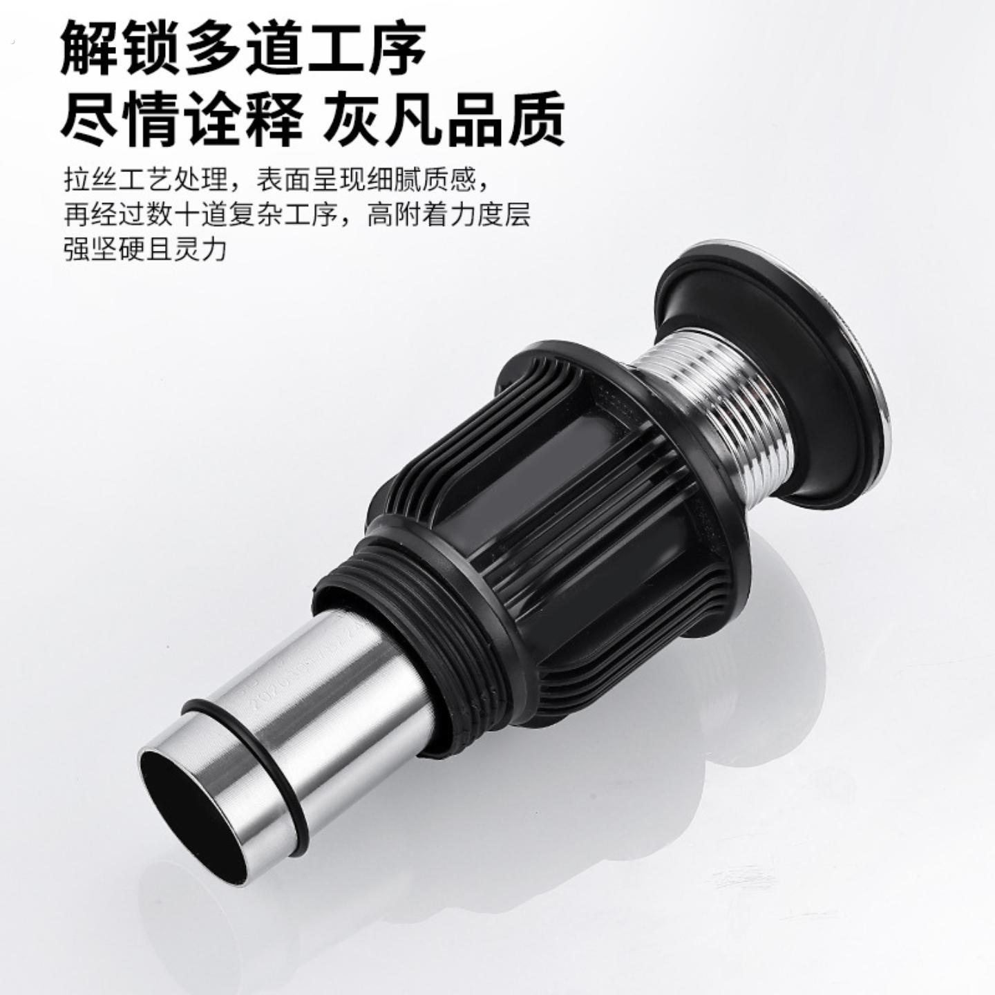 丽雅不锈钢下水器面盆陶瓷盆洗手盆下水管配件排水下水器弹跳翻版