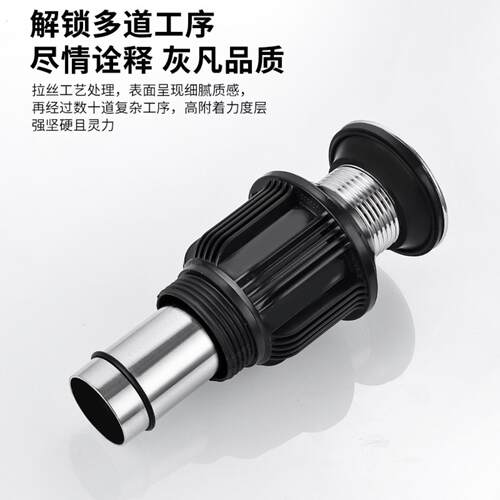 丽雅不锈钢下水器面盆陶瓷盆洗手盆下水管配件排水下水器弹跳翻版