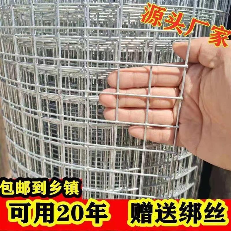 热浸镀锌铁丝网围栏网养殖网钢丝网拦鸡网建筑网防护网铁网格玉米