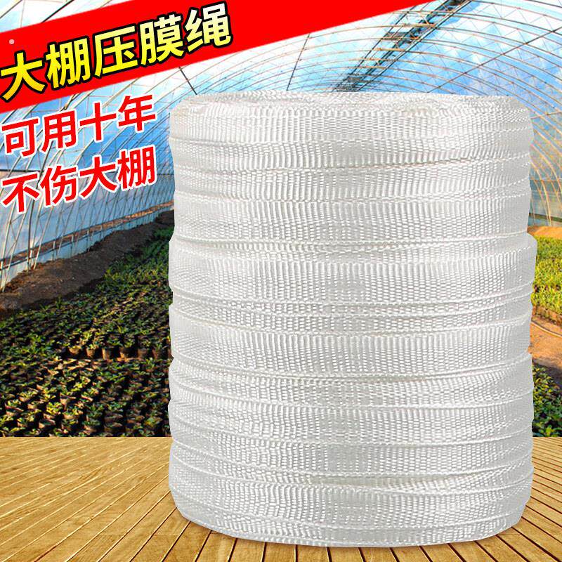 大棚压膜线塑料大棚压膜绳压膜带塑料绳子捆绑绳子扁带