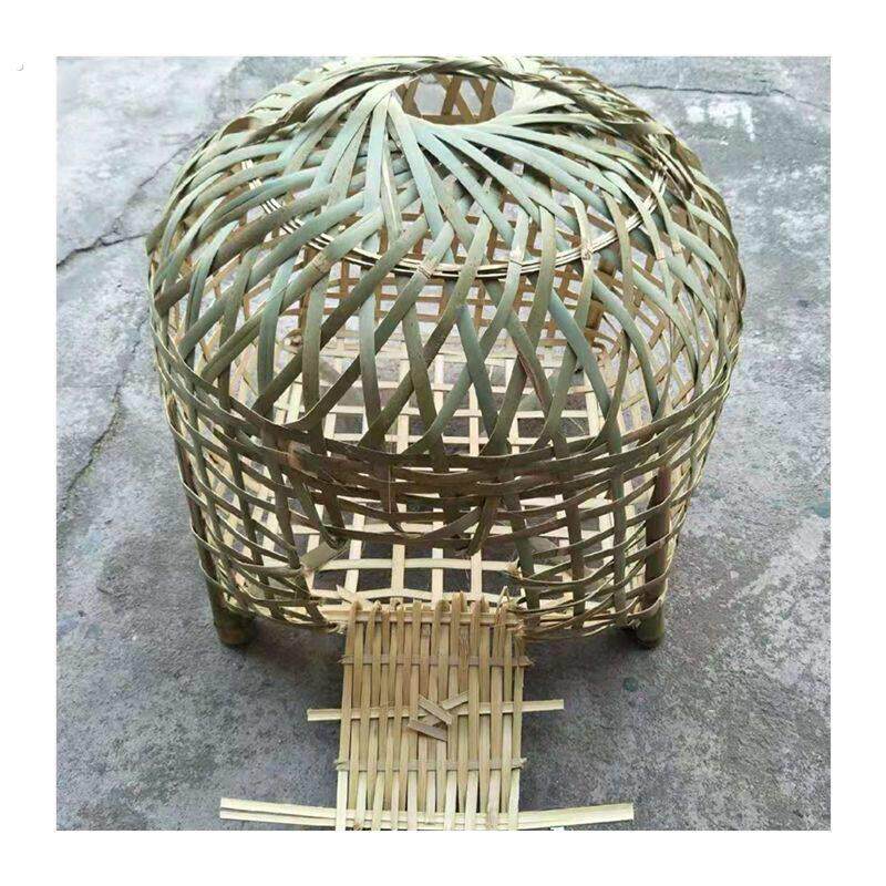 竹鸡笼纯手工竹制品养鸭鸟笼湖南农家纯竹子制作经久耐用竹编笼子