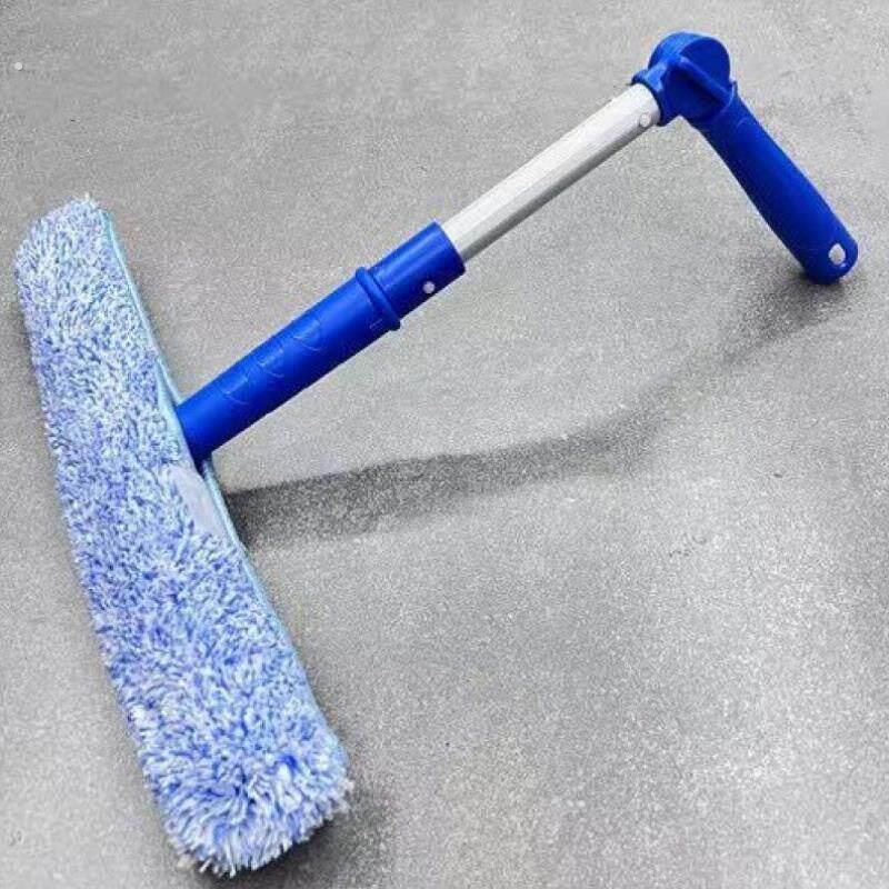 擦玻璃神器家用刮水器可拐弯伸缩杆角度弧形拖把窗外收缩高楼调角