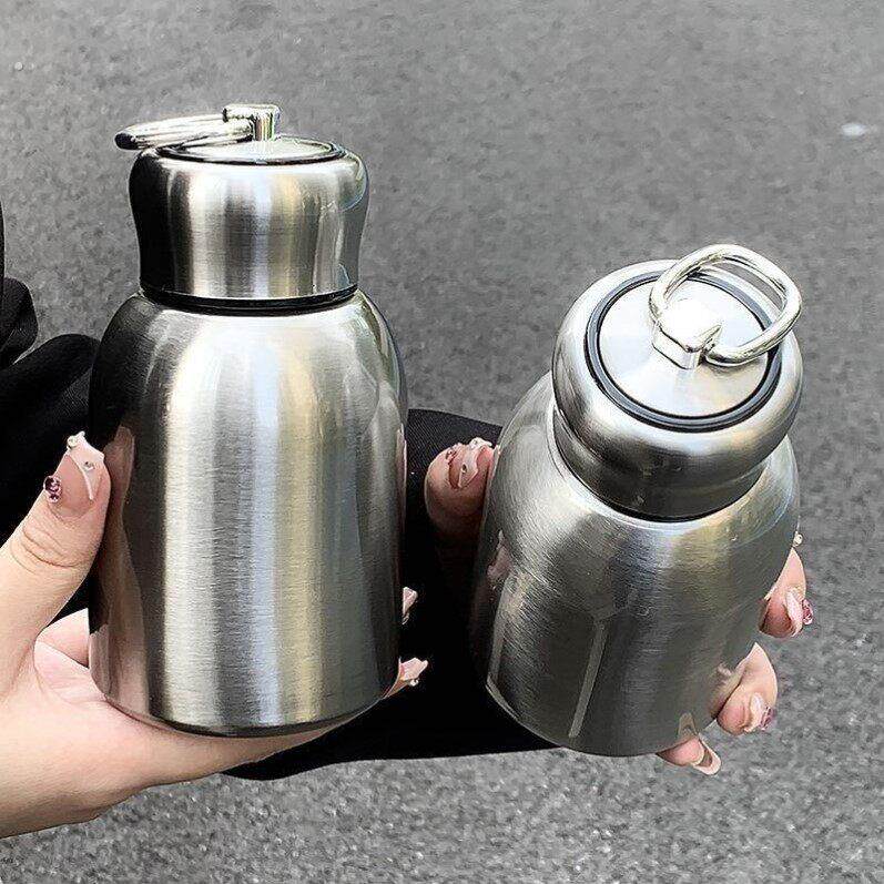 不锈钢水杯304新款不锈钢迷你小胖保温杯户外水壶可携式口袋双