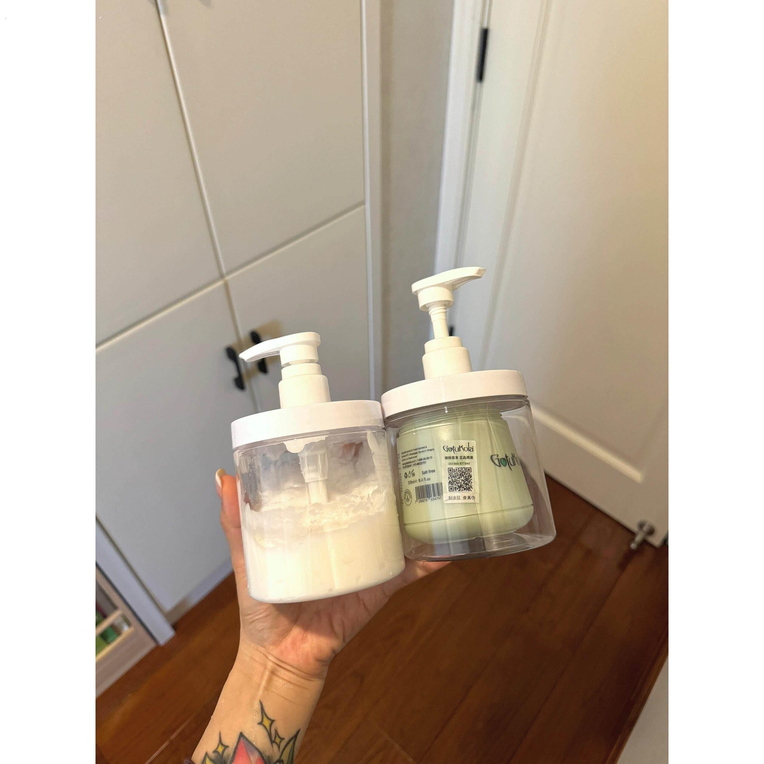 再也不要用手扣!发膜护发素分装瓶乳液收纳瓶洗衣液按压瓶大容量