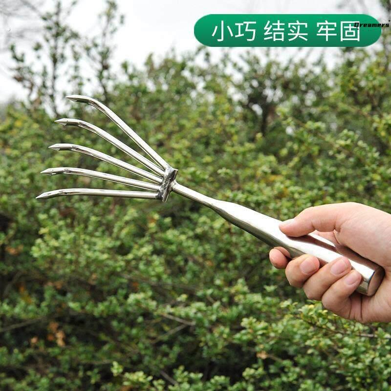 厂商直供赶海工具 不锈钢一体耙子 园艺工具不锈钢小厂家