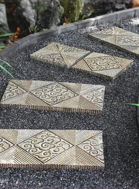 仿古庭院搁脚凳青石室外造景汀步石小院民俗草坪布景垫脚石地砖摆