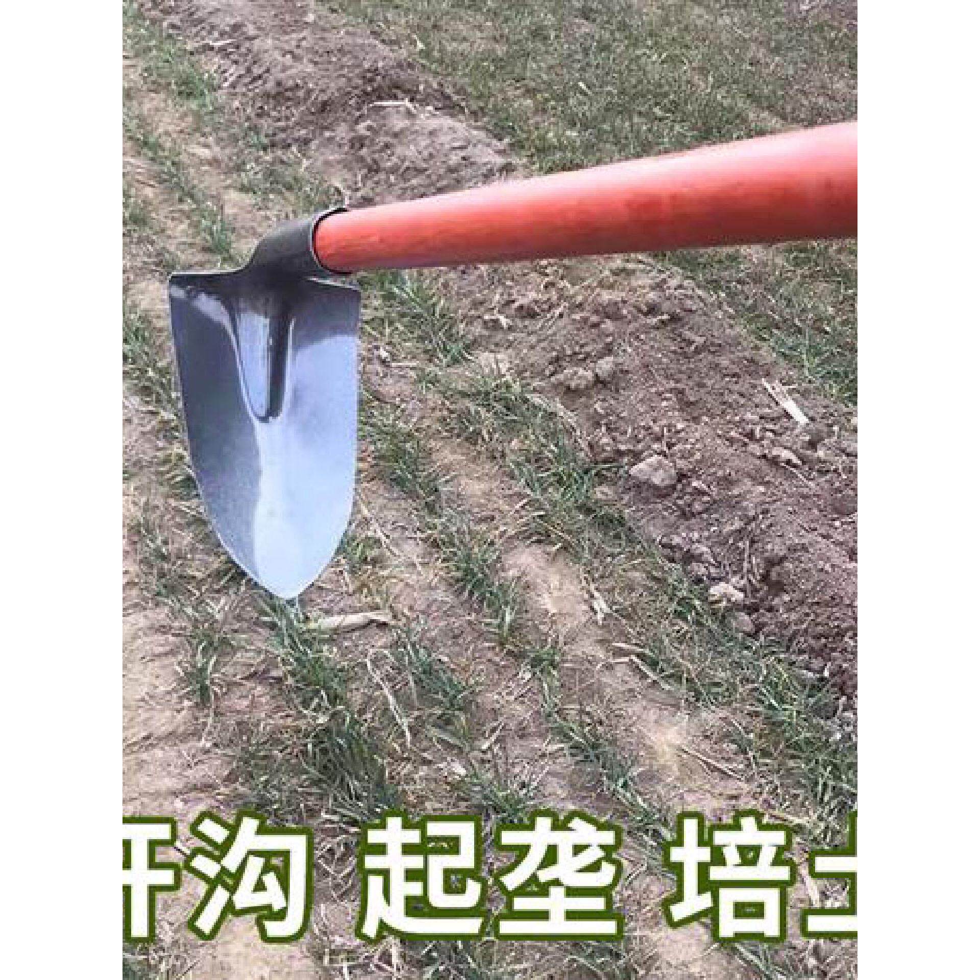 开沟三角锄头锰钢起垄锄培土尖头锹农用开荒除草搂沟工具松土刨