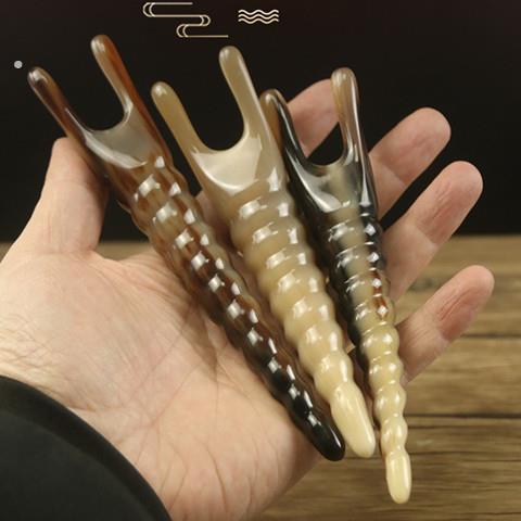 白水牛角美鼻刮耳神器拨筋棒按摩瘦鼻挺鼻面部全身通用眼部板刮痧