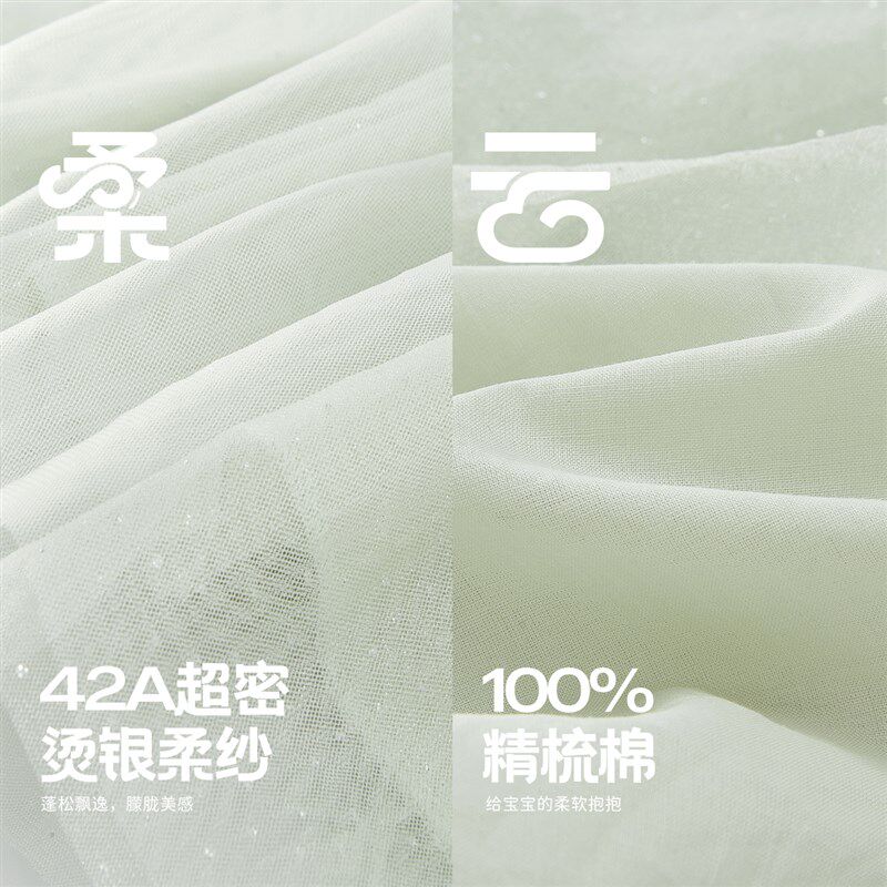 女童连衣裙女宝宝夏款长裙新中式夏梦幻公主纱裙夏装儿童裙子夏天