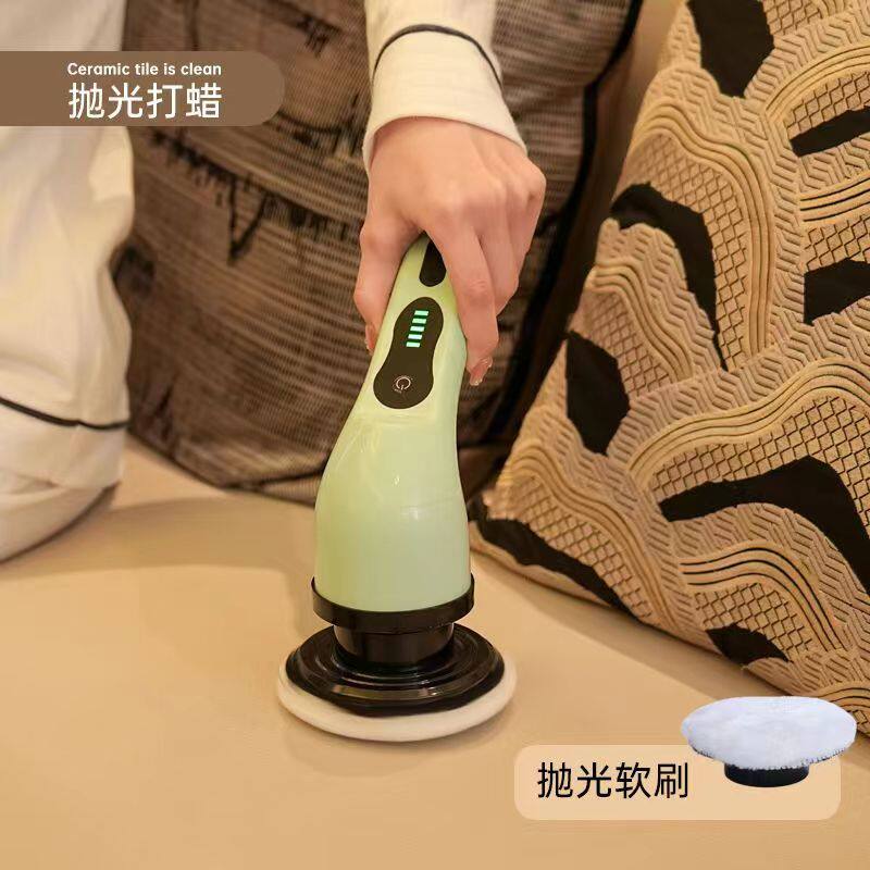 无线电动清洁刷家用多功能长柄可伸缩厕所厨房地板浴室瓷砖洗地刷