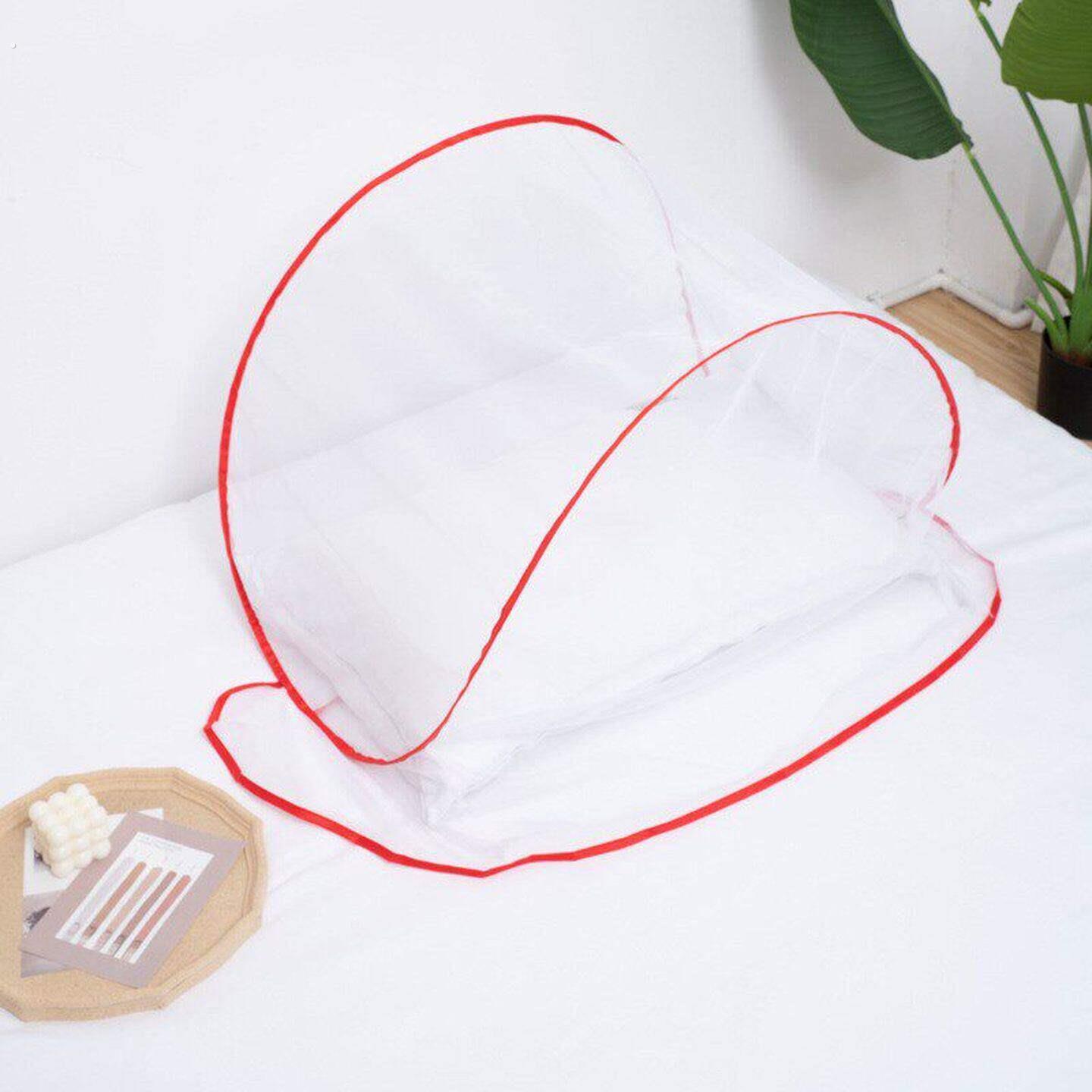 防蚊头罩睡觉网罩头部小蚊帐套头面部家用婴儿折叠免安装专用面罩
