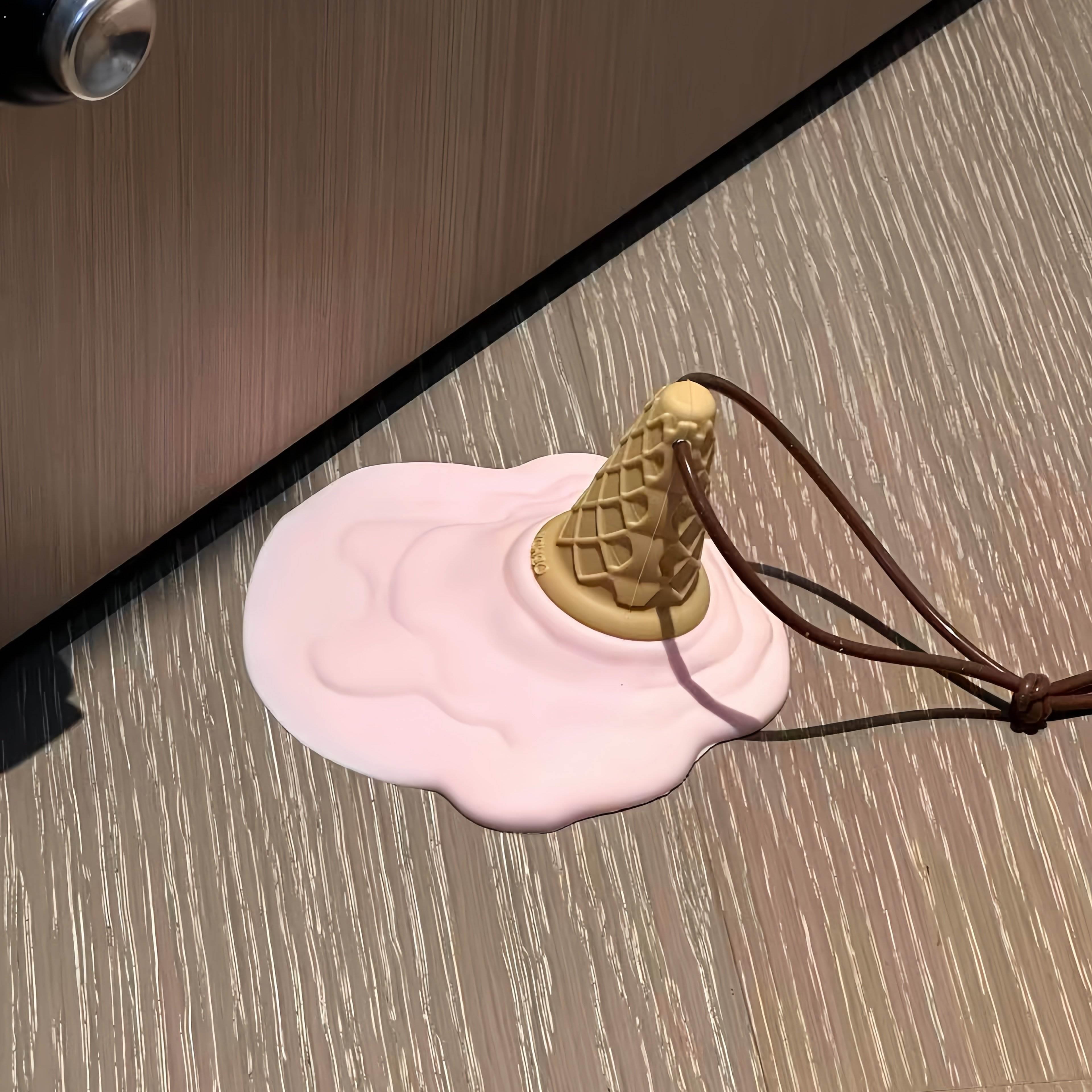 可爱冰淇淋门挡家用门把手防撞贴可拆分两用门吸顶门器防撞垫门挡
