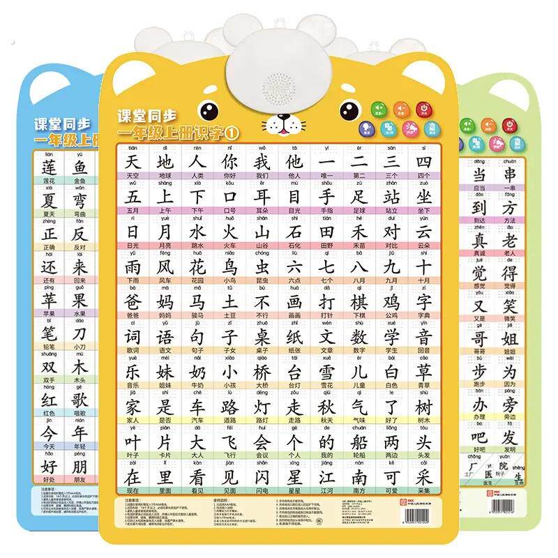 大号汉语拼音字母表墙贴幼儿拼读训练有声挂图幼小衔接点读发声书