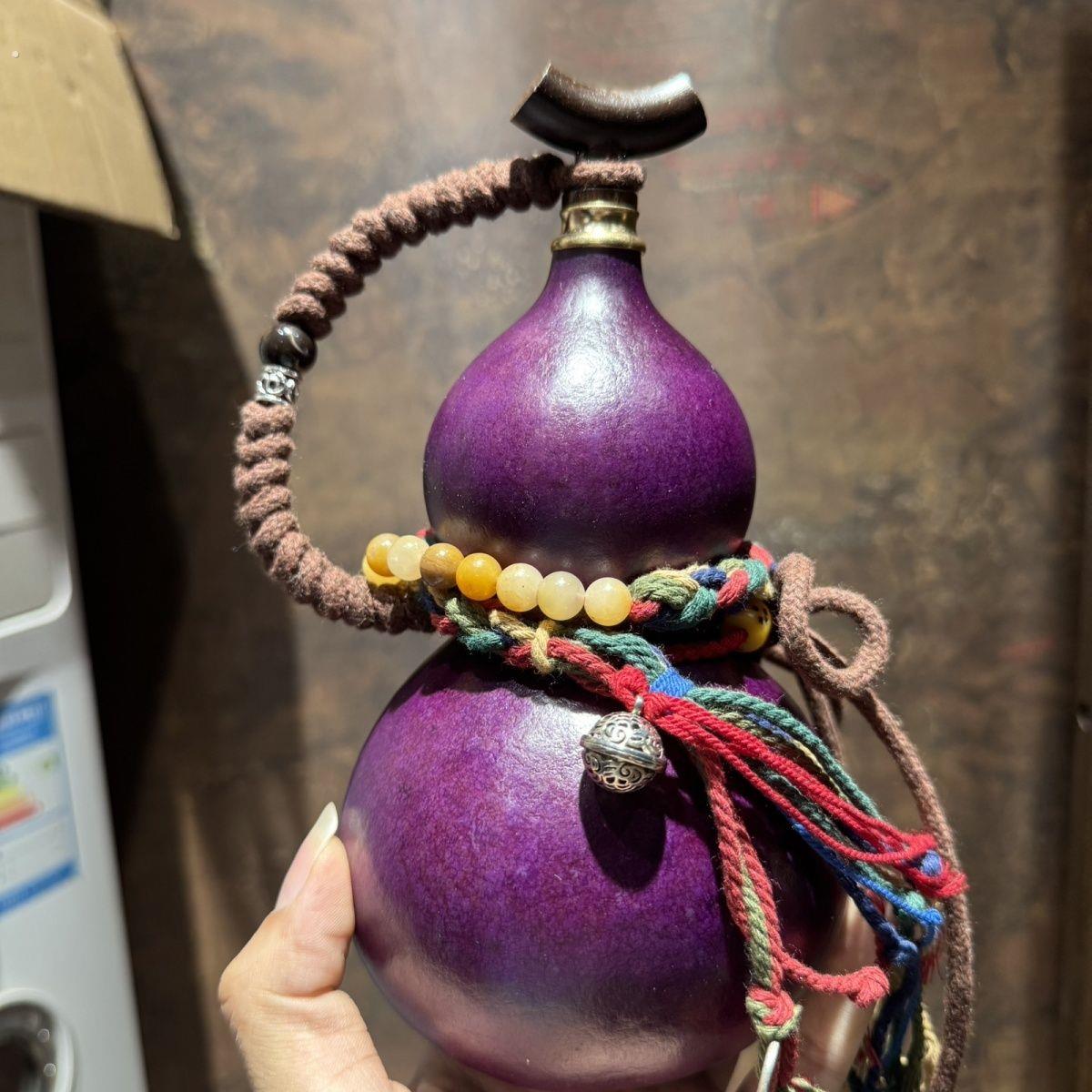 可以装酒的葫芦随机发货葫芦装酒开口酒水天然仿古摆件济公随身水