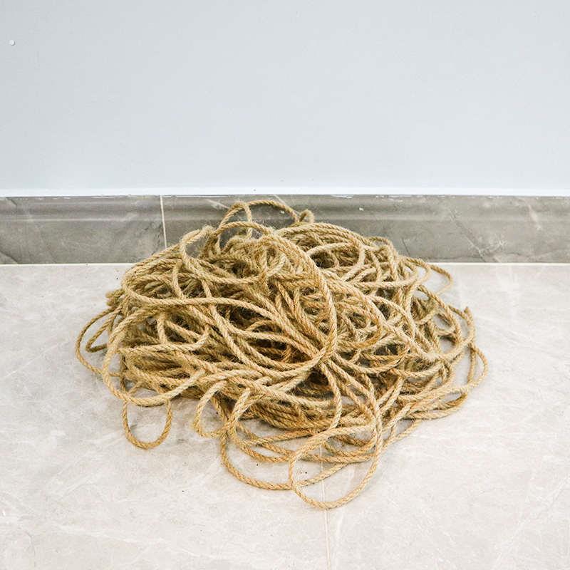 粗麻绳绳子细麻绳耐磨捆绑绳麻绳装饰品手工编织麻绳水管绳拔河绳