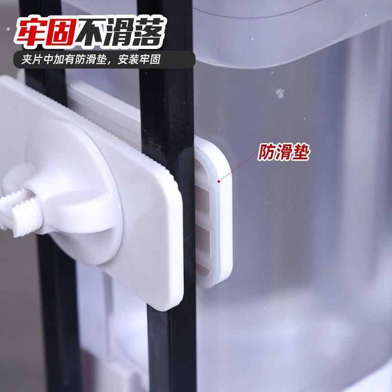 独立碗挂笼猫狗饮水器宠物喝水器围栏开盖加水狗狗饮水机悬挂式碗