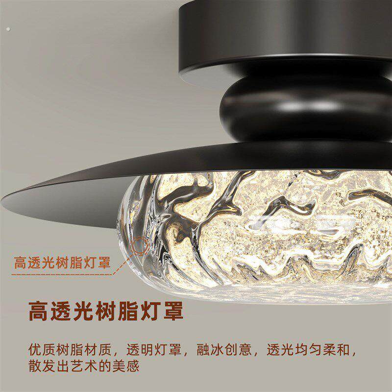意式轻奢过道吸顶灯黑色树脂创意飞碟现代简约高级感入户玄关灯具
