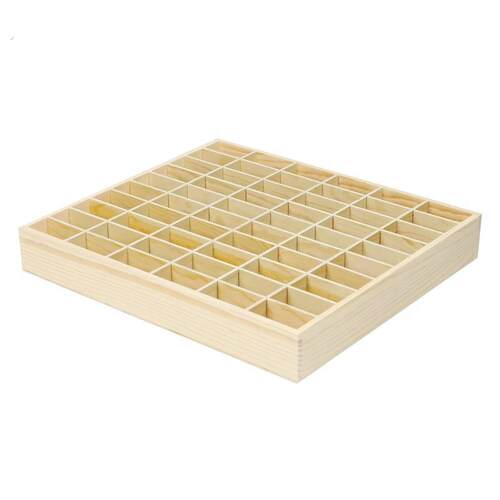 新品小格子木盒前台酒店名片房卡收纳整理桌面木质多格手机管理架