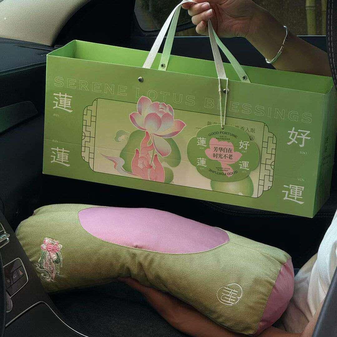 送妈妈的贴心礼物护颈枕养生艾草枕头四季款安睡荞麦枕母亲节礼物