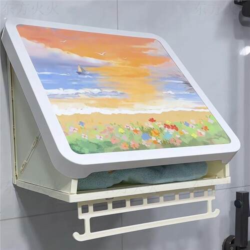 浴室壁画收纳箱免打孔可折叠收纳柜洗澡放衣服神器防水卫生间家用