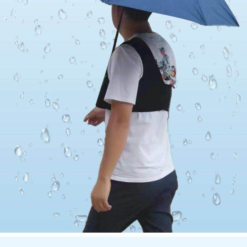新款便携背带头伞防雨大号式两用遮阳撑伞固定器解放双手户外可以