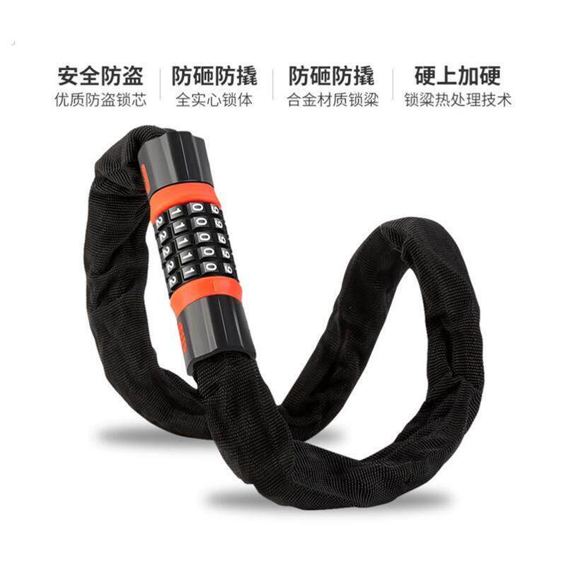 商铺玻璃门炼条密码锁电动车炼条锁防盗密码锁登山车电动防盗防偷